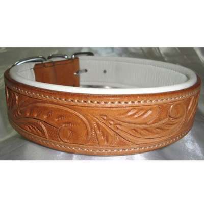 Hot Selling Luxury Genuine Indian Leather Dog Collar