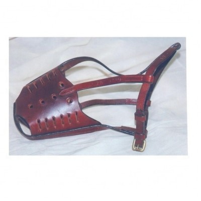 DOG LEATHER MUZZLES